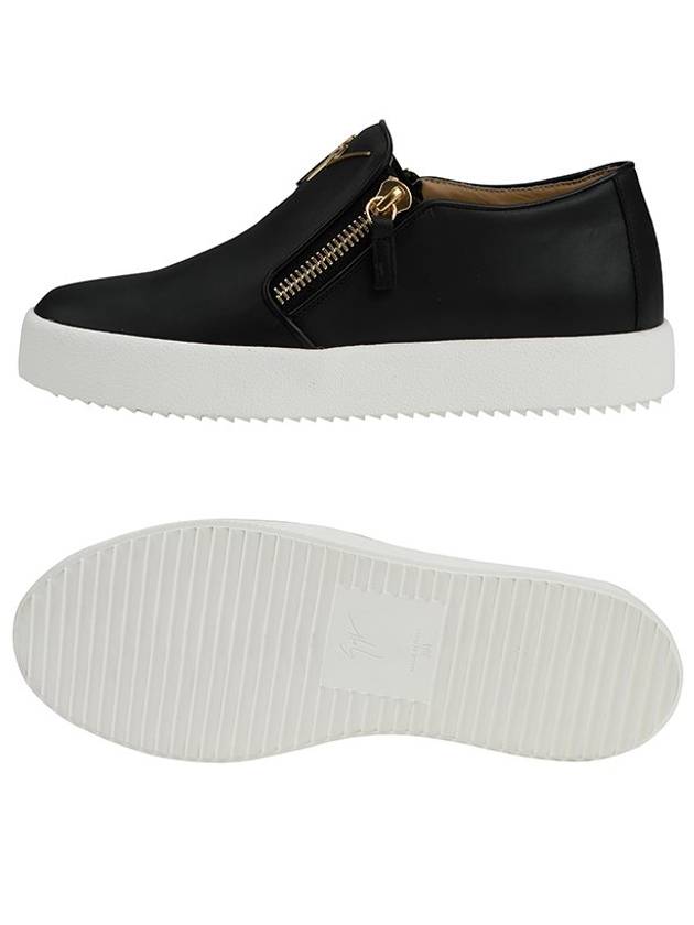 gold logo May London slip-ons black - GIUSEPPE ZANOTTI - BALAAN.