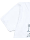 Logo Print Cotton Short Sleeve T-Shirt White - SPORTY & RICH - BALAAN 5