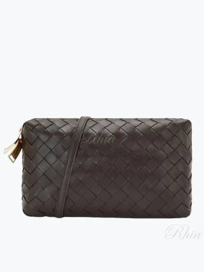 Intrecciato Leather Mini Cross Bag Brown - BOTTEGA VENETA - BALAAN 2