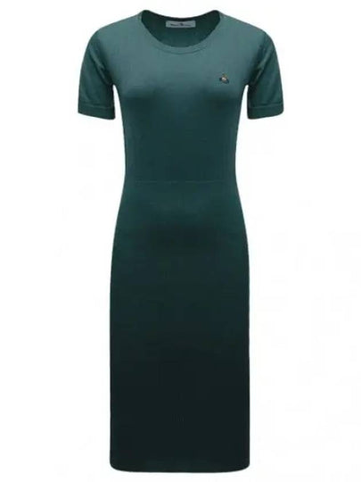 Women's ORB Knit Blend Short Dress Emerald Green - VIVIENNE WESTWOOD - BALAAN 2