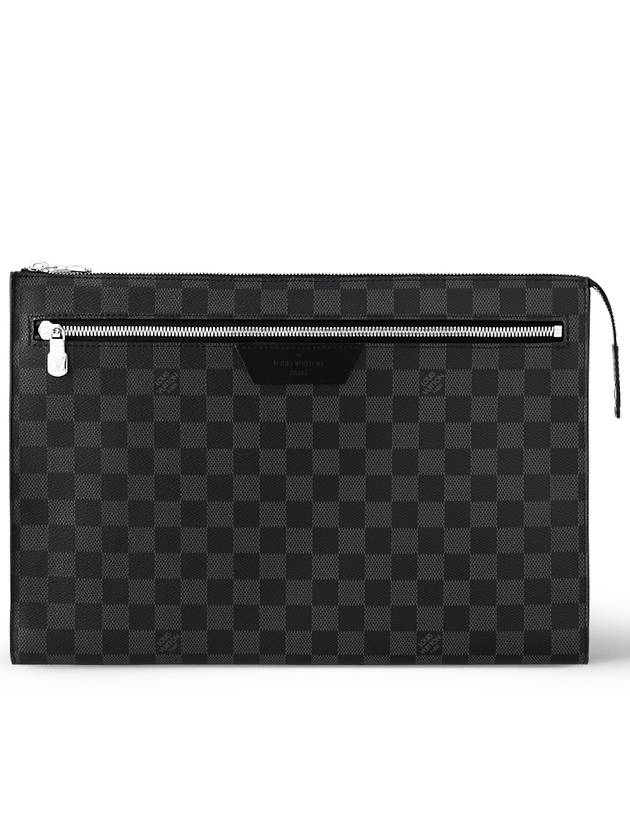 Pochette 24H Damier Pouch Bag Graphite - LOUIS VUITTON - BALAAN 3