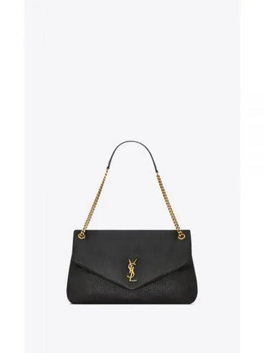 Calypso Chain Large Shoulder Bag Black - SAINT LAURENT - BALAAN 2