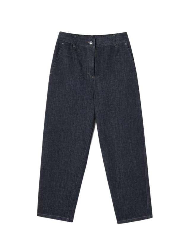 Women's Barrel Fit Jeans Navy - LACOSTE - BALAAN 1