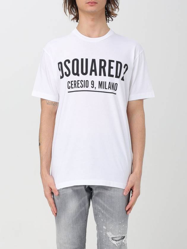 T-shirt Dsquared2 in cotone con logo - DSQUARED2 - BALAAN 1