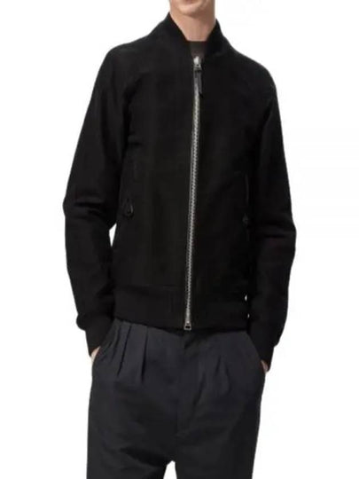 Men's Cotton Bomber Jacket Black - TOM FORD - BALAAN 2