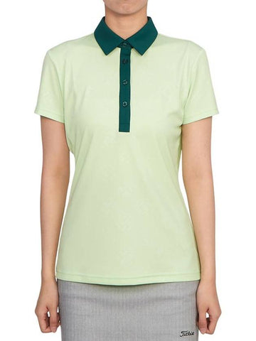 Golf wear women s collar short sleeve t shirt AWJT07881 M037 - J.LINDEBERG - BALAAN 1