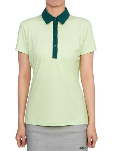 Golf wear women s collar short sleeve t shirt AWJT07881 M037 - J.LINDEBERG - BALAAN 1