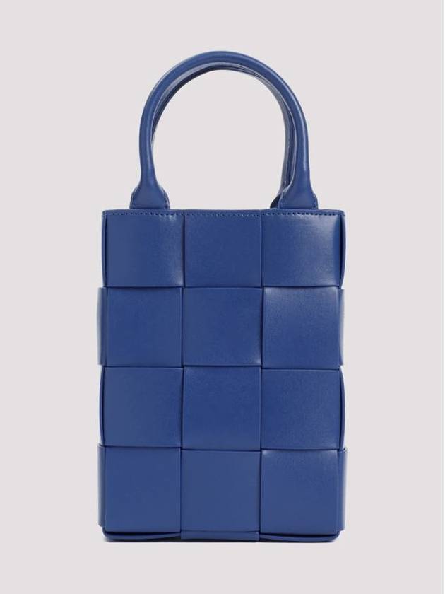 Mini Cassette North Shoulder Bag Blue - BOTTEGA VENETA - BALAAN 3