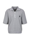 Flee zip-up short sleeve t-shirt MW3ME220MGY - P_LABEL - BALAAN 2