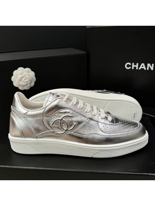 Men's Sneakers Silver Force CC Logo - CHANEL - BALAAN 9