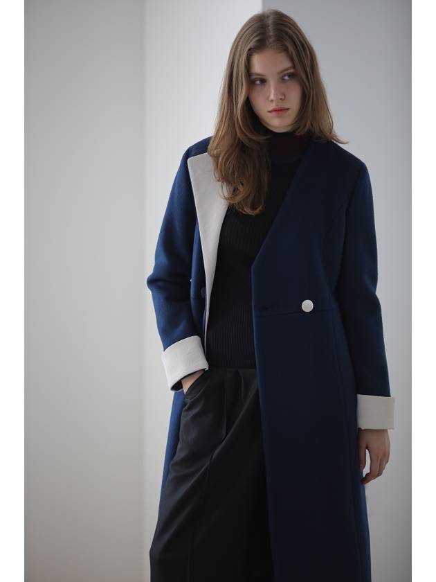 Caigienne V neck unbalanced long coat - CAHIERS - BALAAN 3