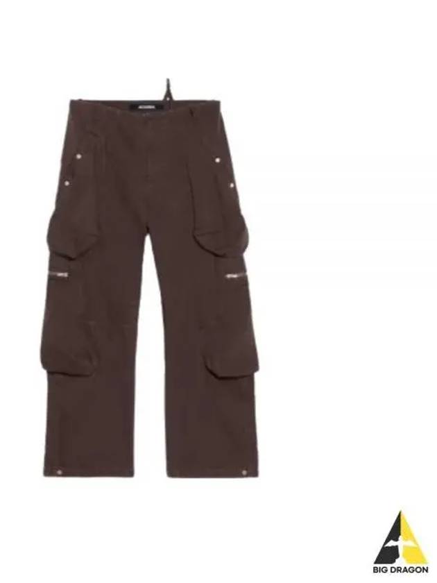 Le ChouChou Le Cargo Croissant Soft Cargo Wide Pants Dark Brown - JACQUEMUS - BALAAN 2