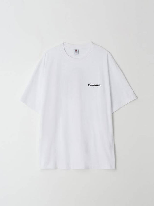 Original logo embroidered t-shirt white - BOOVOOM - BALAAN 2