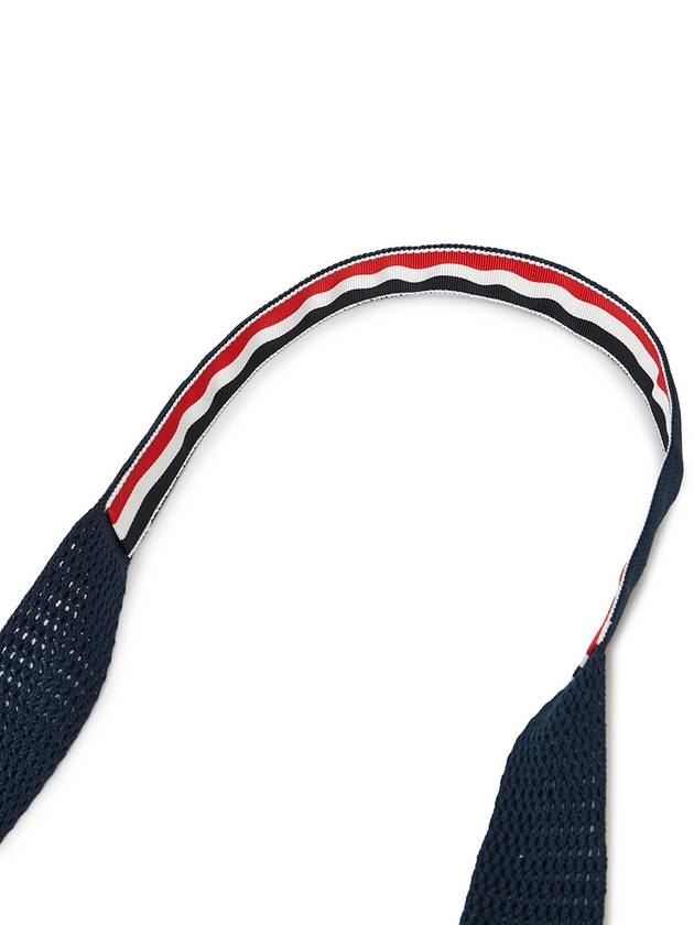 Hector Pointel Knit Silk Tie Navy - THOM BROWNE - BALAAN 6