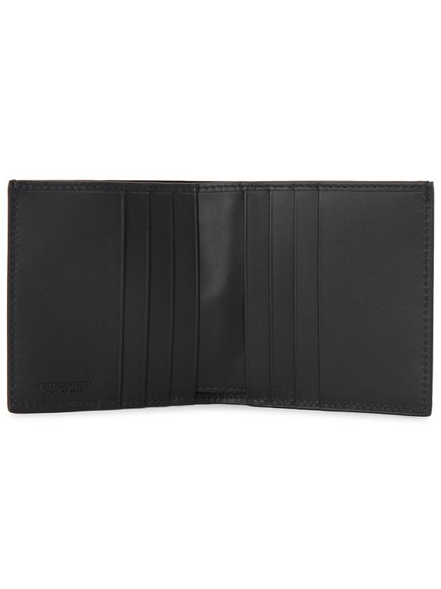 Men's Intrecciato Half Wallet Black - BOTTEGA VENETA - BALAAN 5