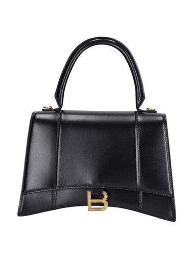 Hourglass Gold B Logo Tote Bag Black - BALENCIAGA - BALAAN 1