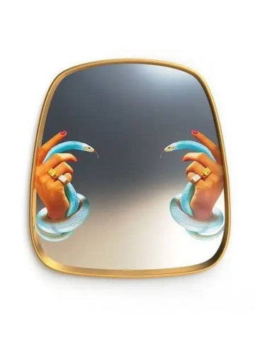 TP Mirror Wood Frame Hands Snake 54x59 - SELETTI - BALAAN 1