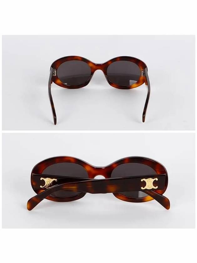 Eyewear Triomphe 01 Acetate Sunglasses Blonde Havana - CELINE - BALAAN 4