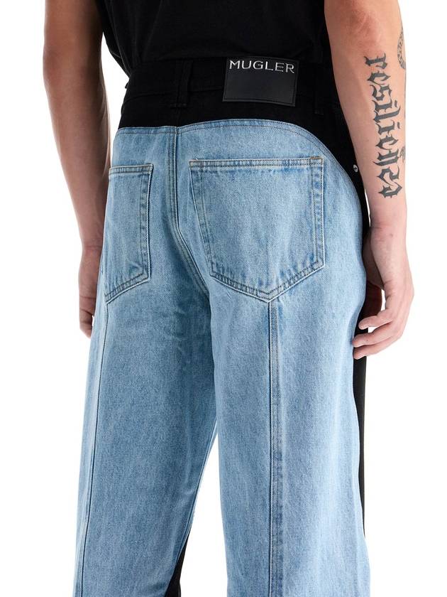 two-tone denim jeans - MUGLER - BALAAN 4