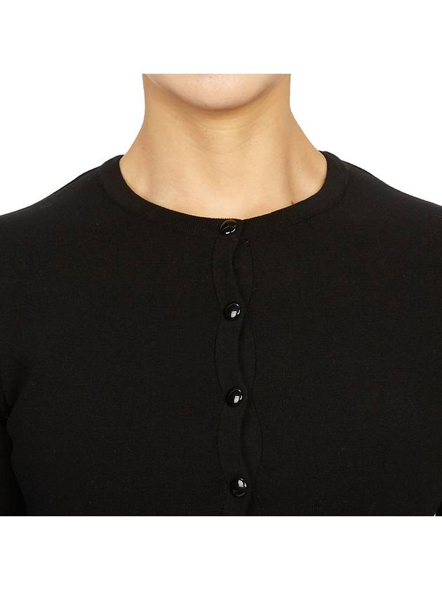 Courr ges 323MGI014FI0001 BLACK Women s Cardigan - COURREGES - BALAAN 9