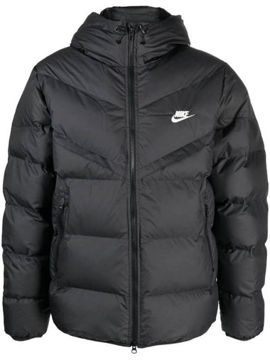 Primaloft Stormfit Windrunner Hooded Puffer Padding Black - NIKE - BALAAN 1