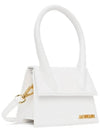 Le Chiquito Moyen Leather Mini Shoulder Bag White - JACQUEMUS - BALAAN 3