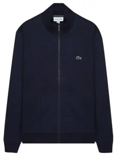 Regular Fit Brushed Fleece Zip-up Jacket Navy - LACOSTE - BALAAN 2