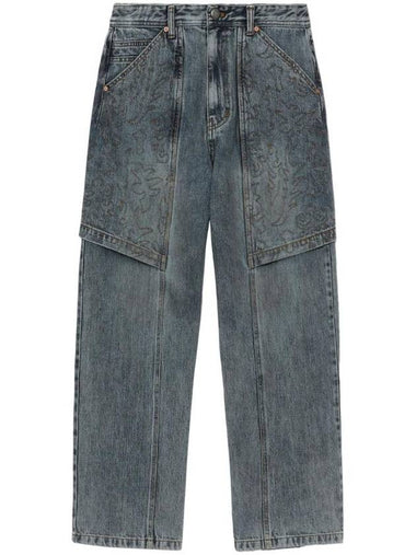 Wrap Straight Jeans Blue - ANDERSSON BELL - BALAAN 1