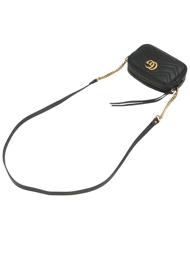 Black Matelasse GG Marmont Gold Mini Cross Bag 448065 - GUCCI - BALAAN 5