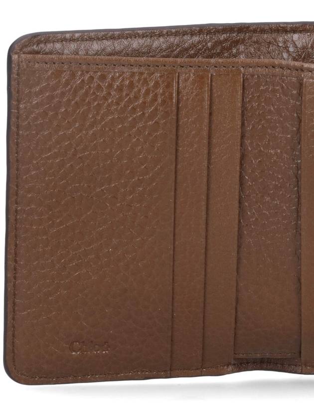 Logo Calfskin Half Wallet Brown - CHLOE - BALAAN 5