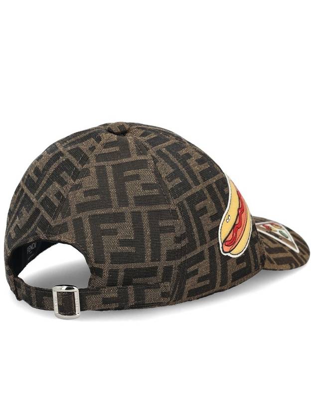 Men's FF Jacquard Ball Cap Brown - FENDI - BALAAN 4