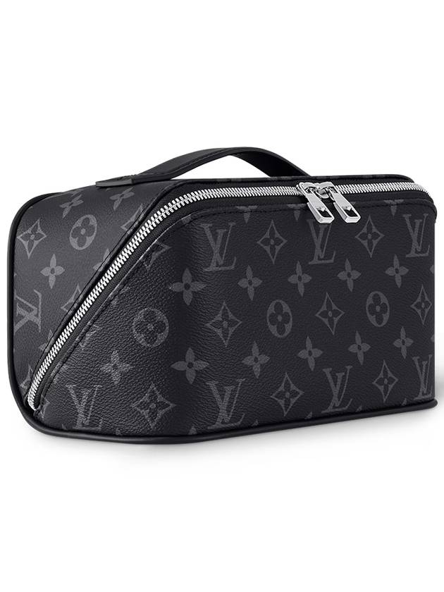 Toiletry Monogram Eclipse Coated Canvas Pouch Bag Black - LOUIS VUITTON - BALAAN 3