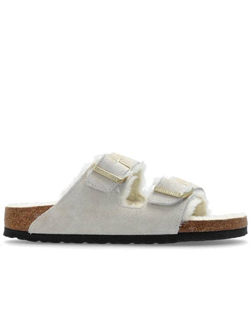 Arizona Shearling Slippers Antique White - BIRKENSTOCK - BALAAN 1