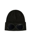 Goggle Detail Ribbed Beanie Black - CP COMPANY - BALAAN 2