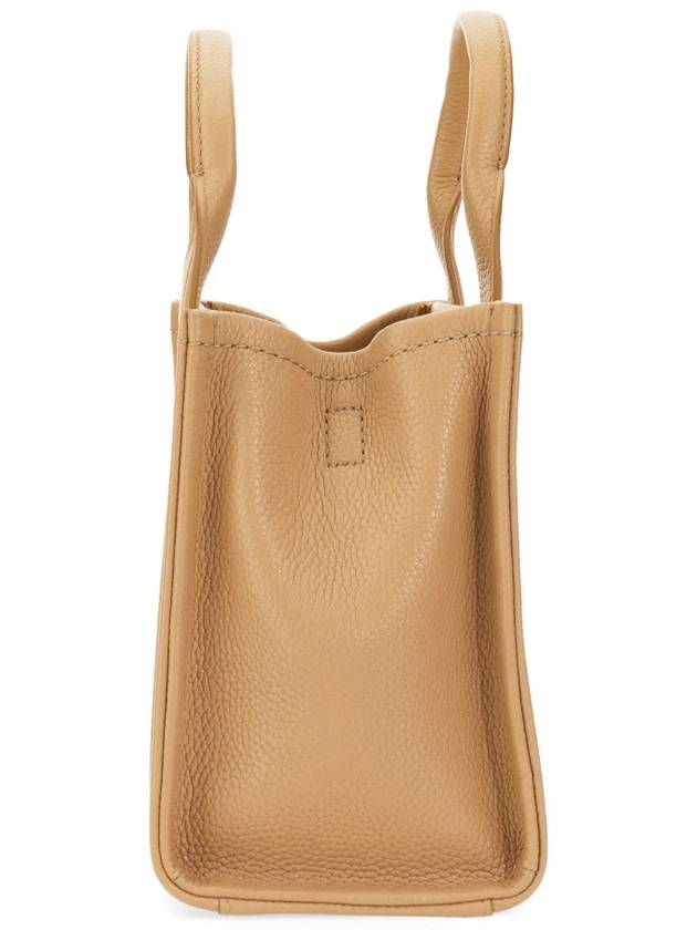 Small Leather Tote Bag Beige - MARC JACOBS - BALAAN 8