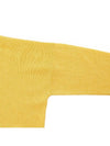 Logo Cashmere Knit Top Yellow - MIU MIU - BALAAN 6