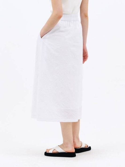 crease midi skirt white - JUN BY JUN K - BALAAN 2