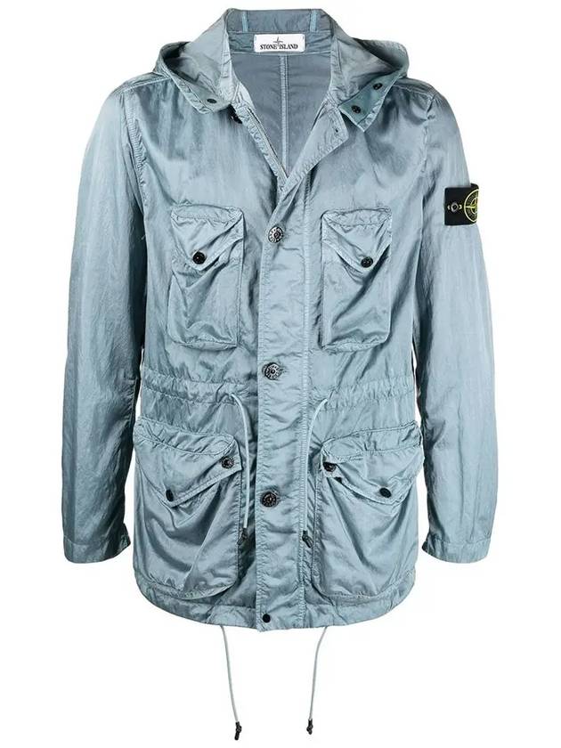 Wappen Nylon Lasso TC Hooded Jacket Sky Blue - STONE ISLAND - BALAAN 2