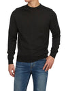 Men's Crew Neck Wool Knit Top Carbon - DRUMOHR - BALAAN 6