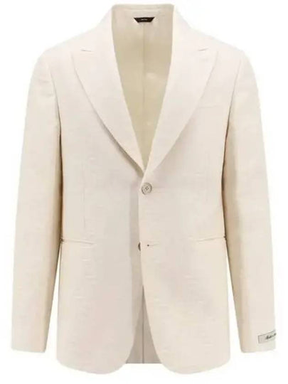 Motif Blazer Jacket Light Beige - FENDI - BALAAN 2