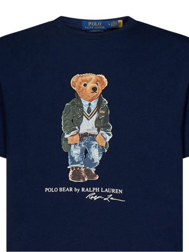 Polo Bear Print Short Sleeve TShirt Navy 710854497 034 - RALPH LAUREN - BALAAN 3