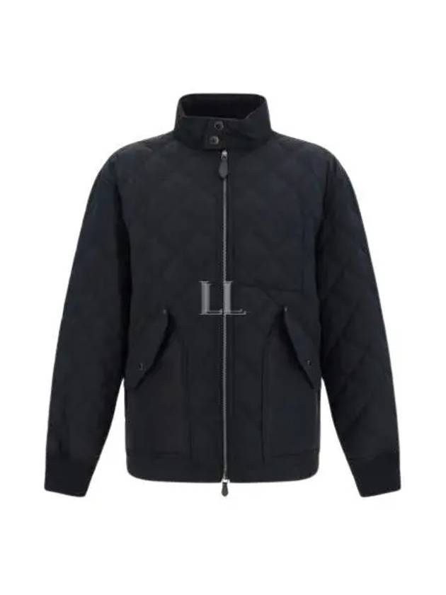 Diamond Quilted Zip-Up Jacket Black - BURBERRY - BALAAN 2