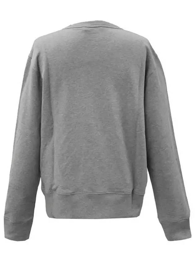 Logo Patch Regular Fit Crew Neck Sweatshirt Light Grey - ACNE STUDIOS - BALAAN 3