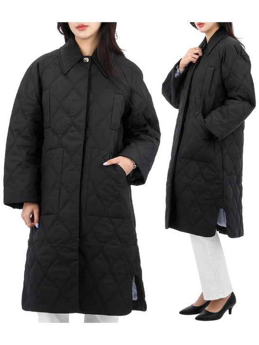 Single breasted quilted jacket F9624 - GANNI - BALAAN 2