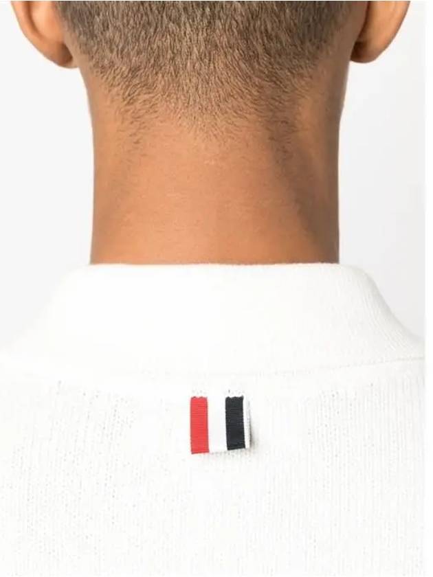 RWB Stripe Polo Shirt White - THOM BROWNE - BALAAN 6