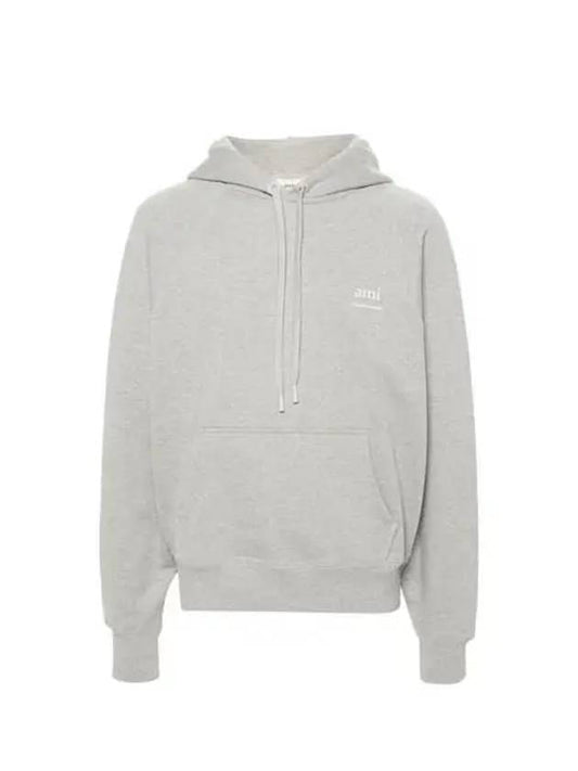 Alexandre Mattiussi Logo Print Hoodie Grey - AMI - BALAAN 2