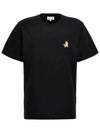 Chillax Fox Patch Regular Short Sleeve T-Shirt Black - MAISON KITSUNE - BALAAN 2