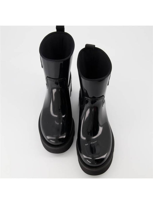 Ginette Rubber Rain Boots Black - MONCLER - BALAAN 2