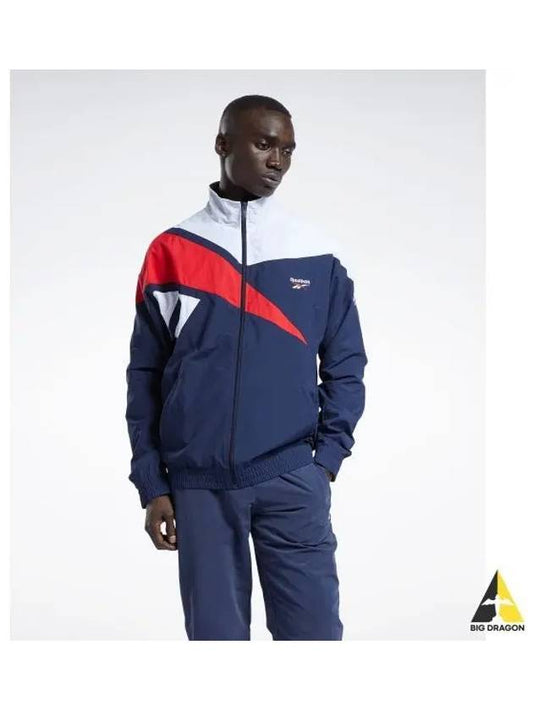 CL F FR Track Jacket Navy 100012453 - REEBOK - BALAAN 1