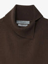 Cashmere Slit Turtleneck Knit Brown - NOIRER - BALAAN 6